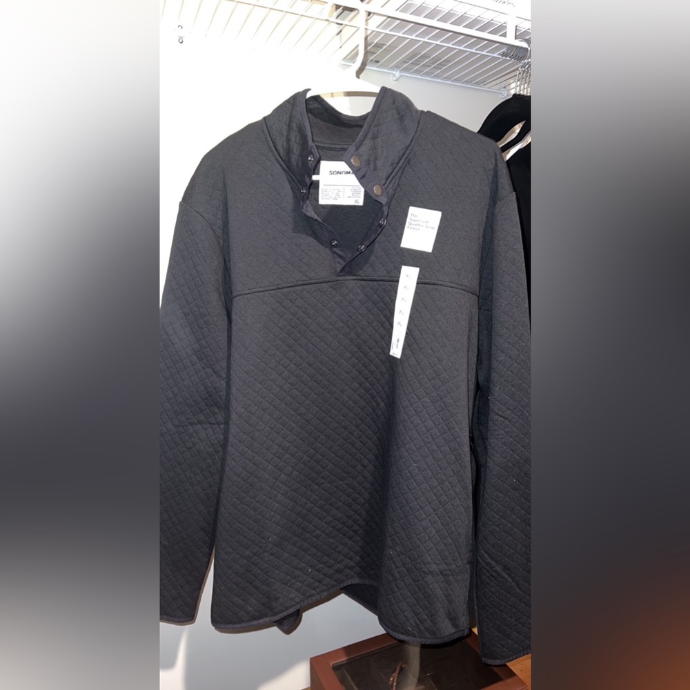 Quarter button up sweater!
